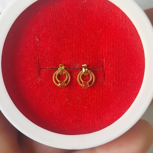 100% Pure Jewelry - Beautiful new ring type earrings